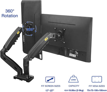 Dual Arm Monitor Stand Bracket Mount - The Shopsite